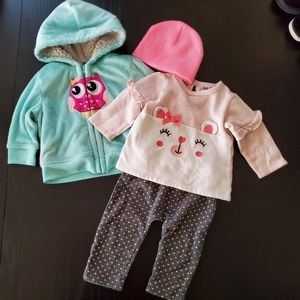 Winter girls bundle size 6-9 months